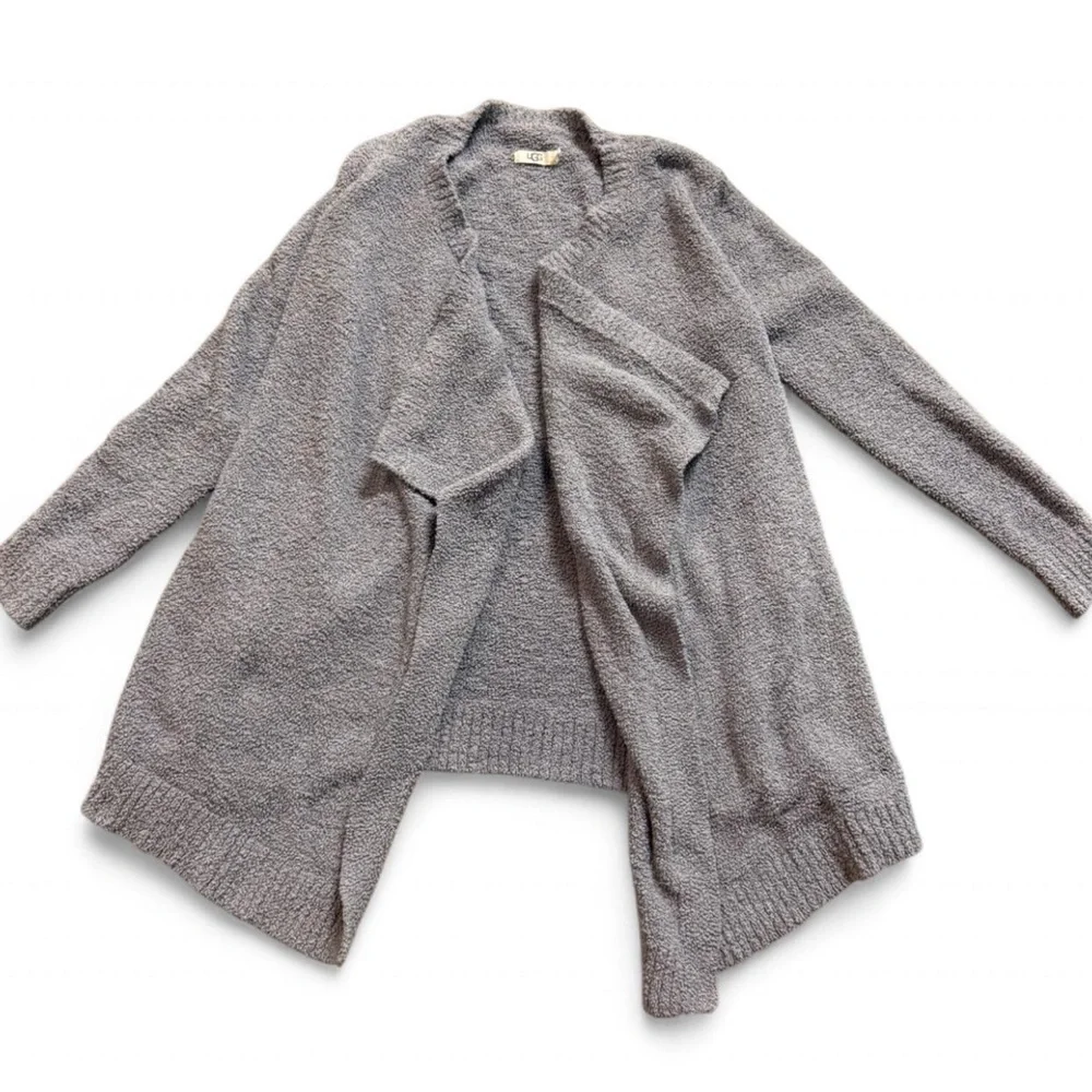 UGG Gray Cardigan Sweater Versatile Knit Design - Picture 2 of 4